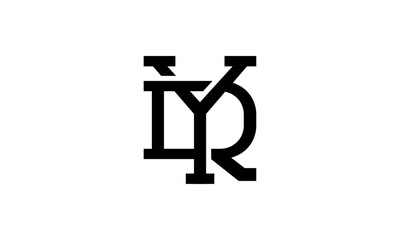 Creative Vector Illustration Business Logo Design. Initial Letter Y, Letter D, and Letter R.
