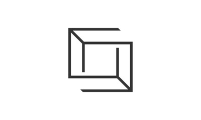 Creative Vector Illustration Business Logo Design. Initial Letter S with Box Concept.