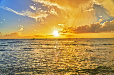 Beautiful Sunset over the Ocean