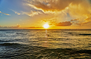 Beautiful Sunset over the Ocean