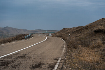 Road in Garedja desert