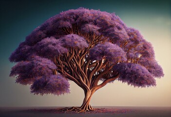 Jacaranda Tree in full generative ai