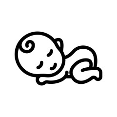 Baby icon.  sign for mobile concept and web design. vector illustration
