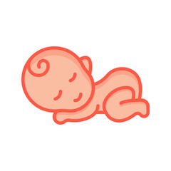 Baby icon.  sign for mobile concept and web design. vector illustration