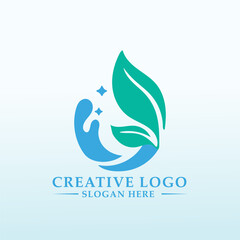 Eco friendly, easy modern, self service logo