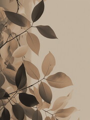 background with leaves, Generative AI, Generative, AI