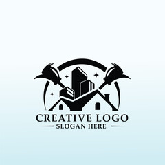 Residential and commercial cleaning service logo