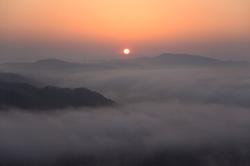 Sea of clouds in early morning
