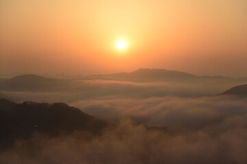 Sea of clouds in early morning