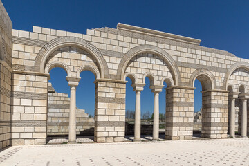Fototapeta na wymiar Ruins of The Great Basilica, Pliska, Bulgaria