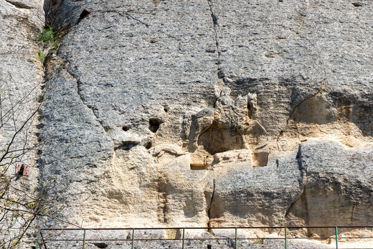 Early medieval rock relief Madara Rider, Bulgaria