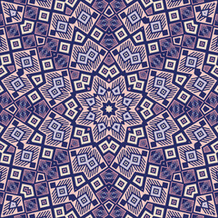 Contemporary mosaic endless ornament graphic design. Cute tile print. Interior