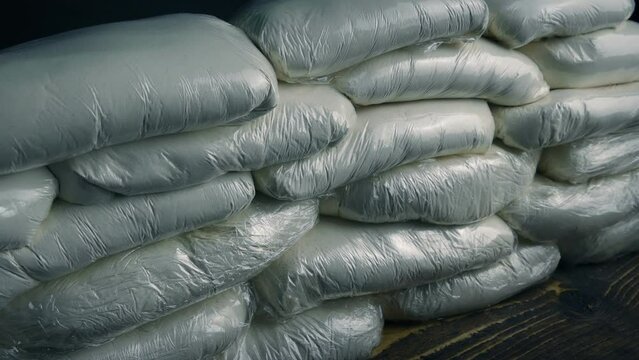 Heroin Bags Piled Up Drug Dealer, Police Seizure