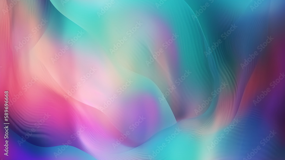 Poster gradient background of iridescent colors. generative ai