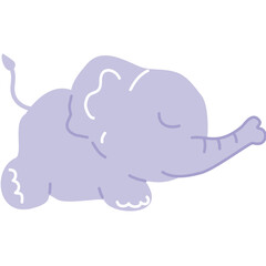 Cute Elephant Sleep cartoon