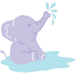 Cute Elephant Spray Water With Trunk