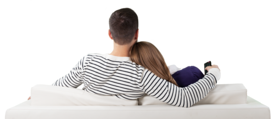 Couple Watching Television