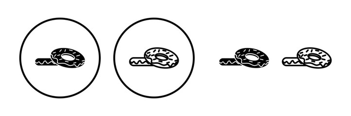 Donut icon vector. doughnut icon. donut logo
