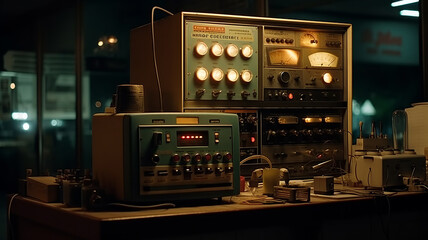 A cinematic portrayal of a small town rendered powerless by an electromagnetic pulse attack, leaving its inhabitants in darkness and chaos.