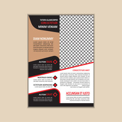 Creative Corporate Business Flyer Template Simple and clean A4 Size with Bleed Vector design