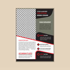 Creative Corporate Business Flyer Template Simple and clean A4 Size with Bleed Vector design