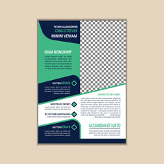 Creative Corporate Business Flyer Template Simple and clean A4 Size with Bleed Vector design