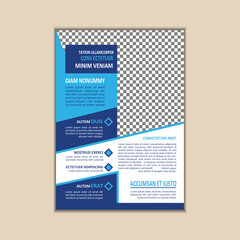 Creative Corporate Business Flyer Template Simple and clean A4 Size with Bleed Vector design