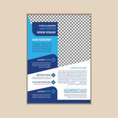 Creative Corporate Business Flyer Template Simple and clean A4 Size with Bleed Vector design