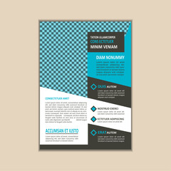 Creative Corporate Business Flyer Template Simple and clean A4 Size with Bleed Vector design