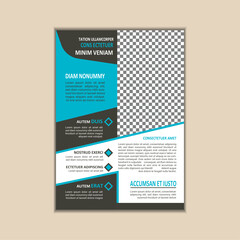 Creative Corporate Business Flyer Template Simple and clean A4 Size with Bleed Vector design