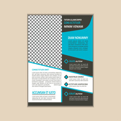 Creative Corporate Business Flyer Template Simple and clean A4 Size with Bleed Vector design