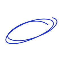 Hand drawn circle line