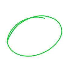 Hand drawn circle line