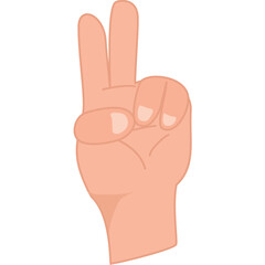 Peace Sign Hand Gesture