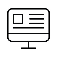 Fototapeta premium Content icon with white background stock illustration