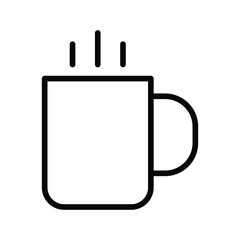 Hot Tea icon with white background stock illustration