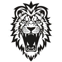 Naklejka na ściany i meble Animal Lion mascot logo for football, basketball, lacrosse, baseball, hockey , soccer team