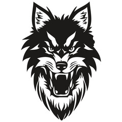 Animal mascot logo wolf head for team football, basketball, lacrosse, baseball, hockey , soccer