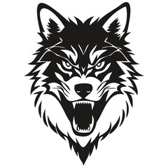 Fototapeta premium Animal wolf mascot logo for football, basketball, lacrosse, baseball, hockey , soccer team