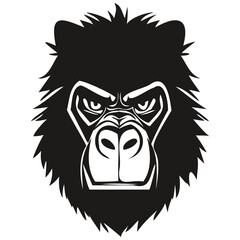 Mascot logotype Gorilla head, vector template badges for esport and sport team