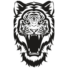 Mascot logotype Tiger head, vector template badges for esport and sport team