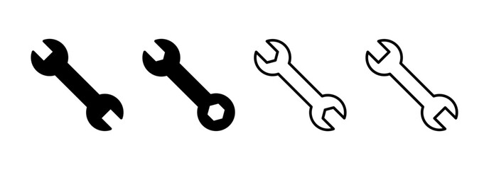Wrench icon vector for web and mobile app. repair icon. tools sign and symbol