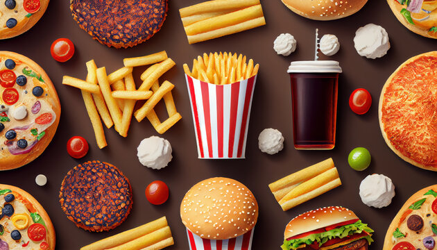 Fast Food Wallpaper Images  Free Download on Freepik