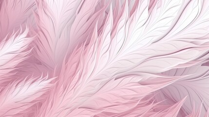 Abstract pink feathers background, Generative AI