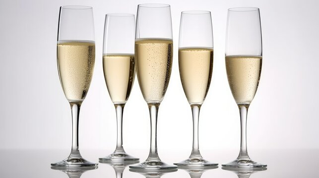 Glasses of champagne, Generative AI