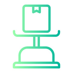 Fototapeta premium scale gradient icon