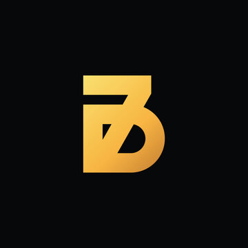 letter b with z combination icon logo design