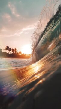 sunset on the beach