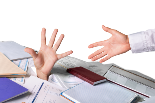 Documents assistance files paper business paper work isolated