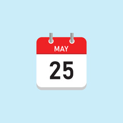May 25 Concept Design. Vector Illustration.